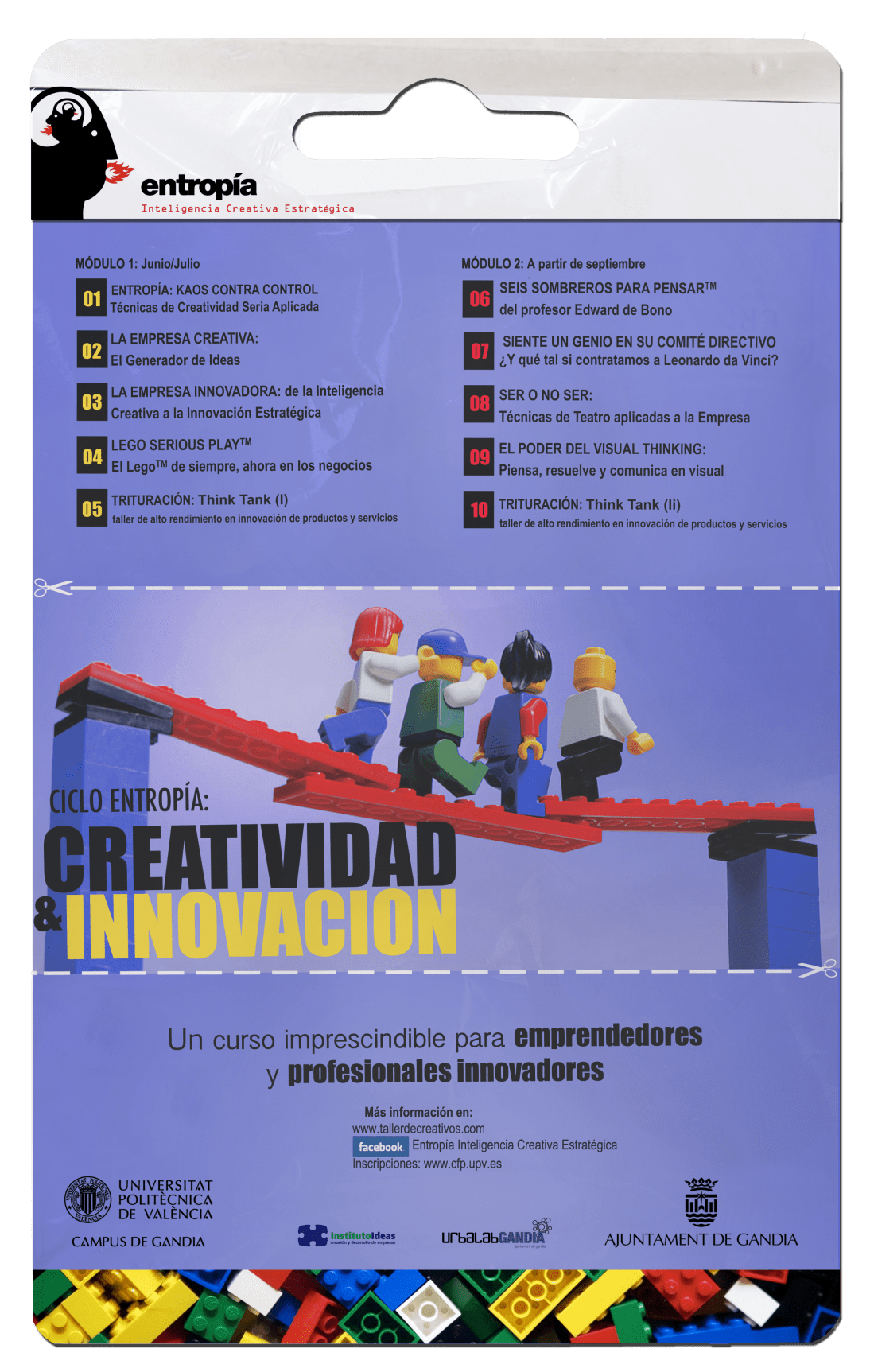 Llega el “Ciclo Entropía CREATIVIDAD & INNOVACIÓN” al Campus de Gandia